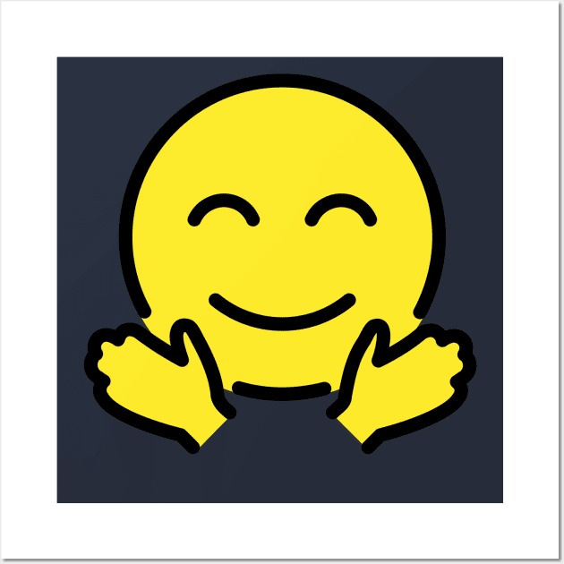 Hugs Emoji Wall Art by Quotes2Wear